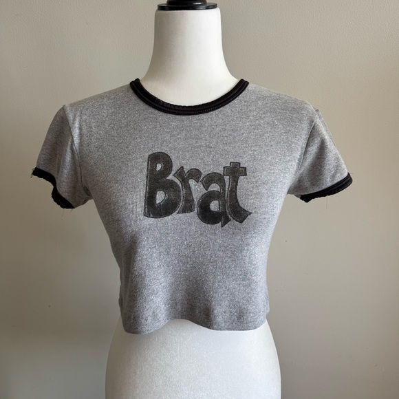 Tops - Y2K Brat Crop Top